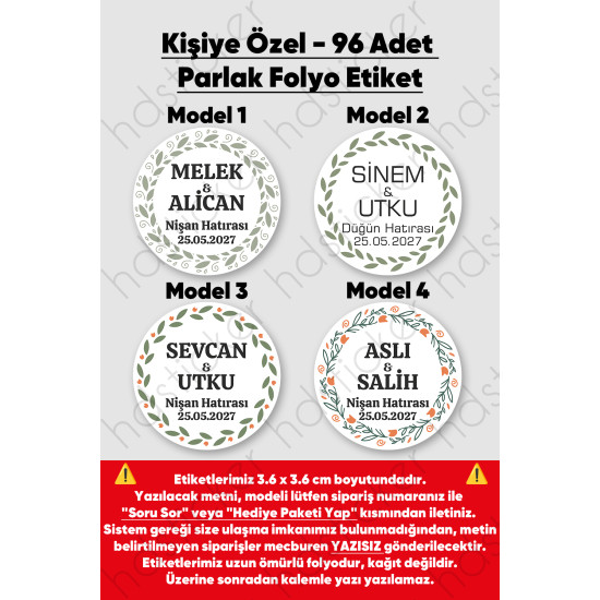 96 Adet Kişiye Özel Kına Nişan Nikah Düğün Sünnet Bebek Firma Etiketi Sticker Hediye Çikolata 3.6 cm 96 Adet Kişiye Özel Kına Nişan Nikah Düğün Sünnet Bebek Firma Etiketi Sticker Hediye Çikolata 3.6 cm