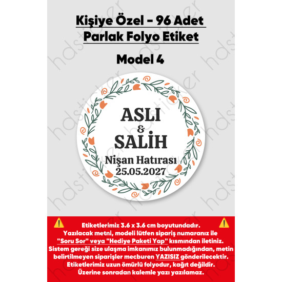 96 Adet Kişiye Özel Kına Nişan Nikah Düğün Sünnet Bebek Firma Etiketi Sticker Hediye Çikolata 3.6 cm 96 Adet Kişiye Özel Kına Nişan Nikah Düğün Sünnet Bebek Firma Etiketi Sticker Hediye Çikolata 3.6 cm