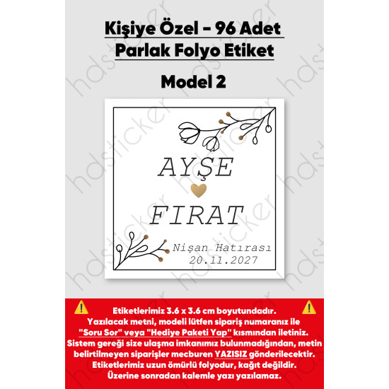 96 Adet Kişiye Özel Kına Nişan Nikah Düğün Sünnet Bebek Firma Etiketi Sticker Hediye Çikolata 3.6 cm 96 Adet Kişiye Özel Kına Nişan Nikah Düğün Sünnet Bebek Firma Etiketi Sticker Hediye Çikolata 3.6 cm