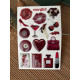 Bordo Premium 3D Görünümlü Göz Alıcı Parlak Kabartmalı Sticker Seti - Telefon Kılıfı, Red, Etiket Bordo Premium 3D Görünümlü Göz Alıcı Parlak Kabartmalı Sticker Seti - Telefon Kılıfı, Red, Etiket