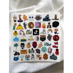 Bullet Journal - Ajanda - Planner - Laptop Sticker Seti Mini 50 Adet P10