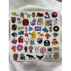Bullet Journal - Ajanda - Planner - Laptop Sticker Seti Mini 50 Adet P11