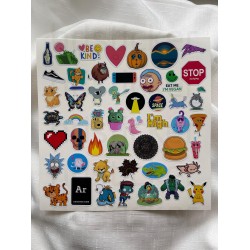 Bullet Journal - Ajanda - Planner - Laptop Sticker Seti Mini 50 Adet P7