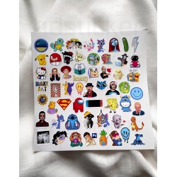 Bullet Journal - Ajanda - Planner - Laptop Sticker Seti Mini 57 Adet P2