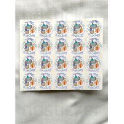Doğum Günü Sticker Seti Happy Birthday Sticker İyi ki Doğdun Hayvan Yaş Günü Çıkartma Etiket P1