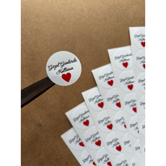 Güzel Günlerde Kullanın Sticker 126 Adet 3 Cm Kargo Ambalaj Etiketi Hediyelik Paketleme Süsü Güzel Günlerde Kullanın Sticker 126 Adet 3 Cm Kargo Ambalaj Etiketi Hediyelik Paketleme Süsü