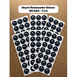Hayırlı Ramazanlar Sticker 126 Adet 3 Cm İşletme Kargo Ambalaj Etiketi Hediyelik Paketleme Ramazan Hayırlı Ramazanlar Sticker 126 Adet 3 Cm İşletme Kargo Ambalaj Etiketi Hediyelik Paketleme Ramazan