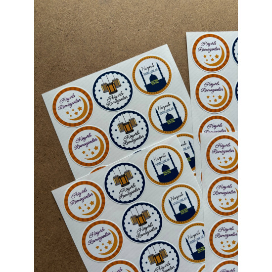 Hayırlı Ramazanlar Sticker 126 Adet 3 Cm Kargo Ambalaj Etiketi Hediyelik Paketleme İşletme Süs Hayırlı Ramazanlar Sticker 126 Adet 3 Cm Kargo Ambalaj Etiketi Hediyelik Paketleme İşletme Süs