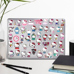 Hello Kitty Bullet Journal - Ajanda - Planner - Laptop - Defter Etiket Sticker Seti Mini 47 Adet
