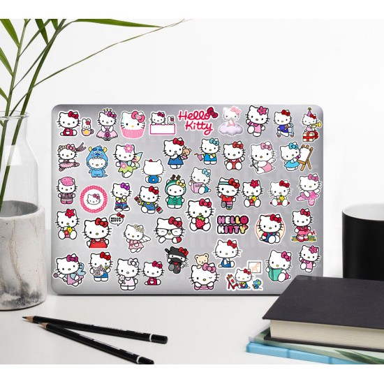 Hello Kitty Bullet Journal - Ajanda - Planner - Laptop - Defter Etiket Sticker Seti Mini 47 Adet