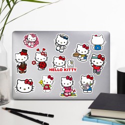 Hello Kitty Çizgi Film Laptop Notebook Tablet Sticker P3