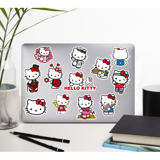 Hello Kitty Çizgi Film Laptop Notebook Tablet Sticker P3