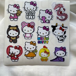 Hello Kitty Temalı Laptop Notebook Ajanda Planner Kırtasiye Tablet Kuromi Etiket Sticker P6