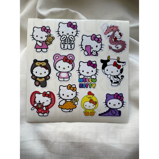 Hello Kitty Çizgi Film Laptop Notebook Tablet Sticker Set P6