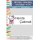 Hello Kitty İsme Özel Okul Etiketi Kalem Defter Etiketi İsim Yazılabilen Sticker Etiket 180 Adet P3