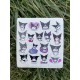 Hello Kitty ve Arkadaşları 113 Adet Bullet Journal - Ajanda - Planner - Laptop Sticker Seti Mini