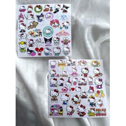Hello Kitty ve Arkadaşları Bullet Journal - Ajanda - Planner - Laptop Sticker Seti Mini 60 Adet