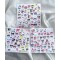 Hello Kitty Ve Arkadaşları Kuromi My Melody Cinnamoroll 130 Adet Bullet Journal Etiket Sticker Seti