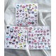 Hello Kitty Ve Arkadaşları Kuromi My Melody Cinnamoroll 130 Adet Bullet Journal Etiket Sticker Seti