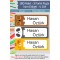 İsme Özel Okul Etiketi Kalem Defter Etiketi Özel İsim Yazılabilen Sticker Etiket 180 Adet P14