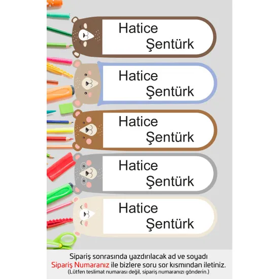 İsme Özel Okul Etiketi Kalem Defter Etiketi Özel İsim Yazılabilen Sticker Etiket 225 Adet P23 İsme Özel Okul Etiketi Kalem Defter Etiketi Özel İsim Yazılabilen Sticker Etiket 225 Adet P23