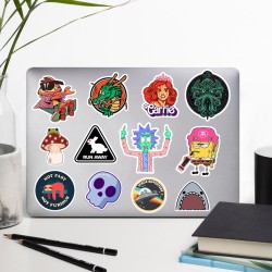 Karışık Vsco Chill Good Vibes Cute Motivasyon Laptop Notebook Tablet Etiket Sticker Seti P11