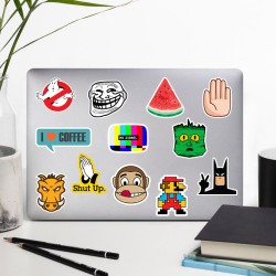 Karışık Vsco Chill Good Vibes Cute Motivasyon Laptop Notebook Tablet Etiket Sticker Seti P2