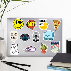 Karışık Vsco Chill Good Vibes Cute Motivasyon Laptop Notebook Tablet Etiket Sticker Seti P4