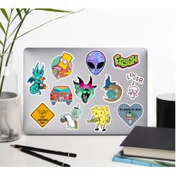 Karışık Vsco Chill Good Vibes Cute Motivasyon Laptop Notebook Tablet Etiket Sticker Seti P9