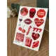 Kırmızı Premium 3D Görünümlü Göz Alıcı Parlak Kabartmalı Sticker Seti - Telefon Kılıfı Süsü, Etiket Kırmızı Premium 3D Görünümlü Göz Alıcı Parlak Kabartmalı Sticker Seti - Telefon Kılıfı Süsü, Etiket