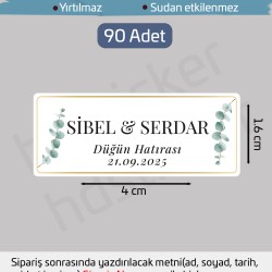 Kişiye Özel Kına Nişan Söz Nikah Düğün Sünnet Bride Bebek Firma Etiket Sticker Hediye Çikolata 13