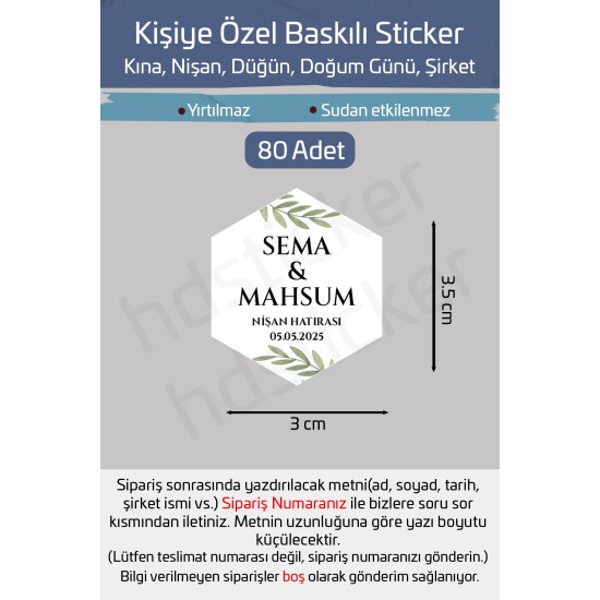 Kişiye Özel Kına Nişan Söz Nikah Düğün Sünnet Bride Bebek Firma Etiket Sticker Hediye Çikolata 19