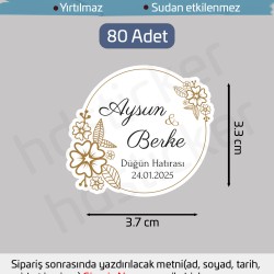 Kişiye Özel Kına Nişan Söz Nikah Düğün Sünnet Bride Bebek Firma Etiket Sticker Hediye Çikolata 21