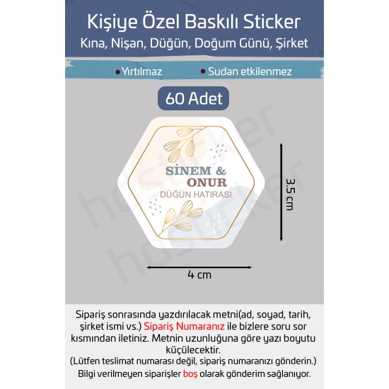 Kişiye Özel Kına Nişan Söz Nikah Düğün Sünnet Bride Etiket Sticker 60 Adet 4 cm P1 Kişiye Özel Kına Nişan Söz Nikah Düğün Sünnet Bride Etiket Sticker 60 Adet 4 cm P1