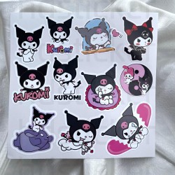 Kuromi Laptop Notebook Bullet Journal Hello Kitty Sevimli Tablet Çıkartma Etiket Sticker Seti P1
