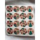 Mutlu Yıllar Yılbaşı Yeni Yıl Paketleme Ambalaj Temalı Sticker Seti Etiket 64 Adet 4 CM Paket 13