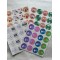 Mutlu Yıllar Yılbaşı Yeni Yıl Paketleme Ambalaj Temalı Sticker Seti Etiket 64 Adet 4 CM Paket 22