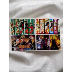 Naruto Temalı Kart Kaplama Sticker Kart Etiketi Paket 1 (4 Adet)