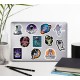 Nasa Uzay Astronot Temalı Laptop Notebook Tablet Etiket Sticker Set P5