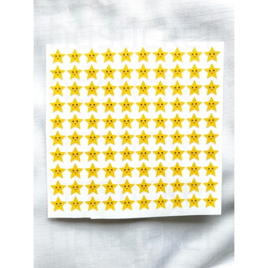 Öğretmen Öğrenci Ödev Kontrol Bravo Ödül Aferin Emoji Yıldız Kalp Etiket Sticker Seti 100 Adet P8