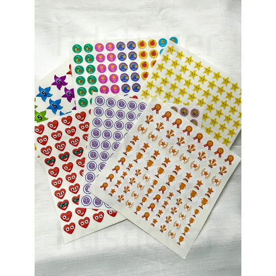 Öğretmen Öğrenci Ödev Kontrol Bravo Ödül Aferin Emoji Yıldız Kalp Etiket Sticker Seti 500 Adet P4 Öğretmen Öğrenci Ödev Kontrol Bravo Ödül Aferin Emoji Yıldız Kalp Etiket Sticker Seti 500 Adet P4
