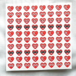 Öğretmen Öğrenci Ödev Kontrol Bravo Ödül Aferin Emoji Yıldız Kalp Etiket Sticker Seti 80 Adet P7