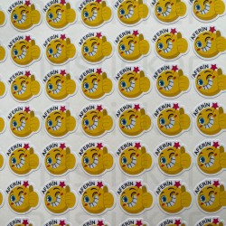 Öğretmenler İçin Uygun Aferin Yazılı Emoji Yıldız Etiket Sticker Seti 100 Adet 2 Cm P1