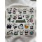 Panda Temalı Laptop Notebook Tablet Etiket Sticker Seti P1