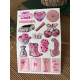 Pembe Premium 3D Görünümlü Göz Alıcı Parlak Kabartmalı Sticker Seti - Telefon Kılıfı Süsü, Etiket Pembe Premium 3D Görünümlü Göz Alıcı Parlak Kabartmalı Sticker Seti - Telefon Kılıfı Süsü, Etiket