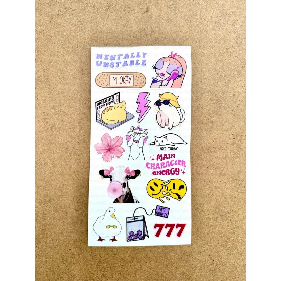 Pink Temalı Sticker Seti 32 Adet Planner Ajanda Laptop Tablet Telefon Bullet Journal Etiket Pink Temalı Sticker Seti 32 Adet Planner Ajanda Laptop Tablet Telefon Bullet Journal Etiket