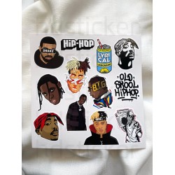 Rap - Hip Hop Laptop Notebook Tablet Etiket Sticker P1