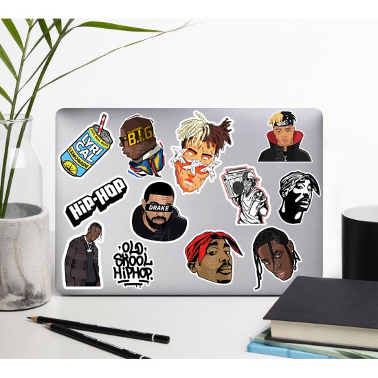 Rap - Hip Hop Laptop Notebook Tablet Etiket Sticker P1