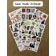 Sanat - Komik - Art - Mental Sticker Seti, Laptop, Notebook, Bullet Journal, Tablet, Defter, Etiket Sanat - Komik - Art - Mental Sticker Seti, Laptop, Notebook, Bullet Journal, Tablet, Defter, Etiket