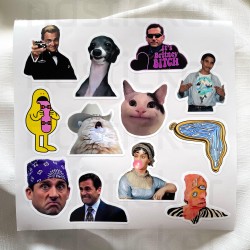 Sanat - Komik Art Mental Temalı Laptop Notebook Tablet Etiket Sticker P1